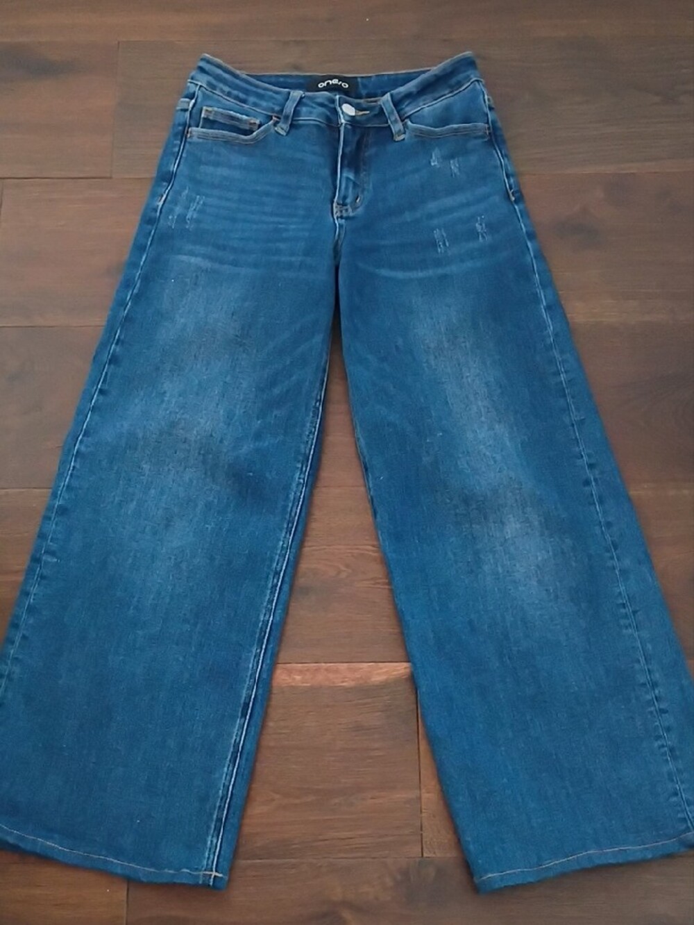 Oneso Women's Wide-Leg Stretch Blue  Jeans Size 26 - Picture 11 of 15